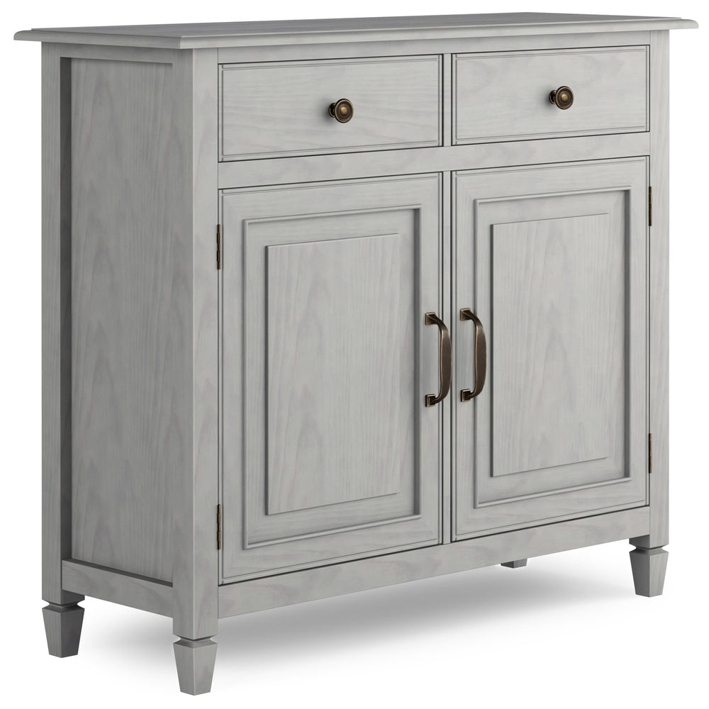 English Elm Connaught Handcrafted Solid Wood Entryway Cabinet In Fog Grey – Timeless Storage For Any Space B136P158540