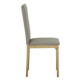 Homelegance By Top-Line Aristos Metal Upholstered Dining Chairs Gold Metal