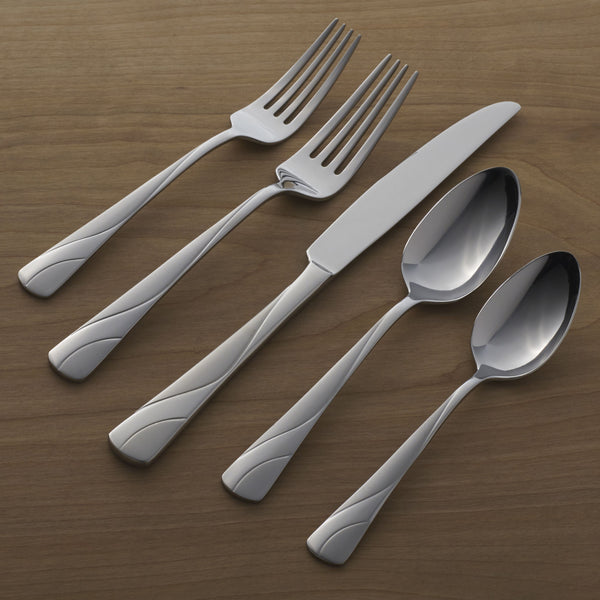 Lenox Oneida River 20 Piece Everyday Flatware Set, Service for 4 Metallic, STAINLESS METAL H060020B
