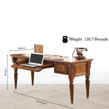 Parker House Huntington Writing Desk Antique Vintage Pecan Poplar Solids / Maple Veneers HUN#485