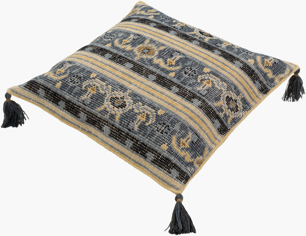 Surya Zahra 30"L X 30"W Luxurious Floor Pillow - Elegant Cotton & Wool Design For Ultimate Comfort  Wool,Cotton Zp002-3030