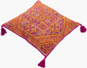 Surya Zahra 30"L X 30"W Luxurious Floor Pillow - Elegant Cotton & Wool Design For Ultimate Comfort  Wool,Cotton Zp003-3030p