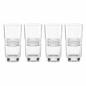 Lenox Reed and Barton Sloane Highball, Set of 4 Clear, NO COLOR GLASS,CRYSTAL 894597