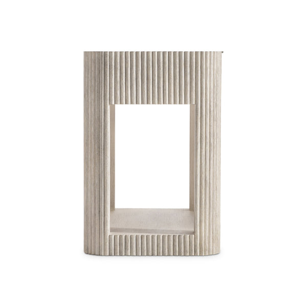 Bernhardt Bernhardt Lucerne Wire-brushed Oak Nightstand with Reeded Detail and Soft-close Drawer 393228