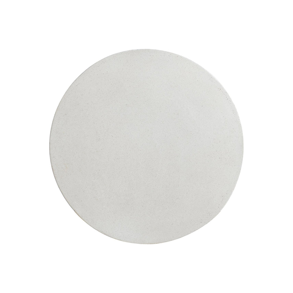 Bernhardt Bernhardt Prado Round Accent Table In Buff Finish — Cast Glass-Reinforced Concrete, Coffered Rustic Modern Elegance 324123C