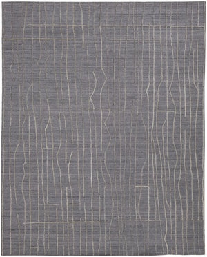 Feizy Rugs Haverhill Hand-woven Viscose And Wool Rug With Geometric Design For Elegant Home Décor Styling Gray,Silver Viscose,Wool T07t8000chl000p00
