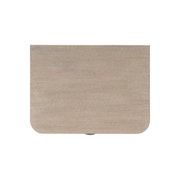 Bernhardt Bernhardt Loggia Nightstand With Fluted Drawers, Wire-Brushed Oak Aria Finish & Usb Charging Ports 345231