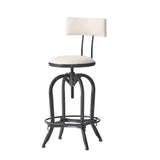 Christopher Knight Home® - Noble House - Vlippu Modern Industrial Upholstered Adjustable Height Swivel Barstool