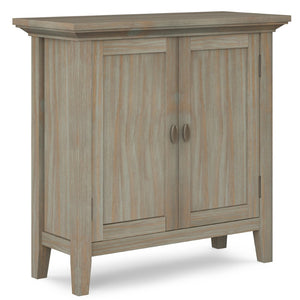 English Elm Redmond Handcrafted Low Storage Cabinet In Distressed Grey - Timeless Charm For Any Room B136P159526-GIGA