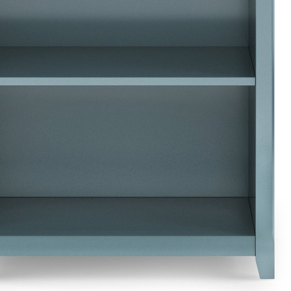 English Elm Amherst 30-Inch Solid Wood 5-Shelf Bookcase In French Blue - Elegant Storage For Any Room Style B136P158327