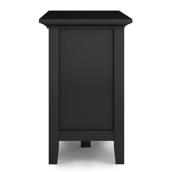 English Elm Redmond 72" Handcrafted Tv Media Stand - Elegant Black Finish With Ample Storage & Cable Management B136P159536-GIGA