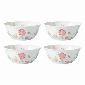 Lenox Butterfly Meadow 4-Piece Large All-Purpose Bowl Set Multi, WHITE PORCELAIN 891270