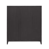 Quincy 5-Drawer Door Chest Black with Molasses Finish P375125 Pulaski Furniture