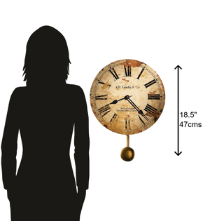 Hekman Furniture 620257 Elegant Antique Wall Clock By Howard Miller - A Timeless Tribute To Devonshire Heritage  J.H. Gould And Co. Ii Wall Clock 620257