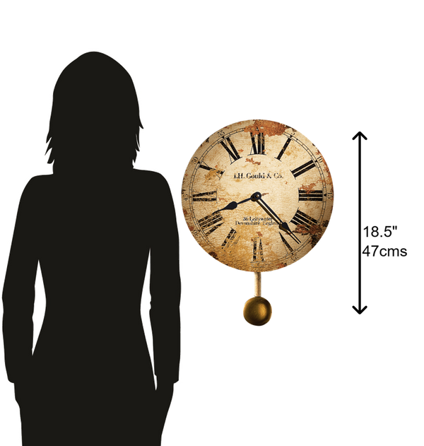 Hekman Furniture 620257 Elegant Antique Wall Clock By Howard Miller - A Timeless Tribute To Devonshire Heritage  J.H. Gould And Co. Ii Wall Clock 620257