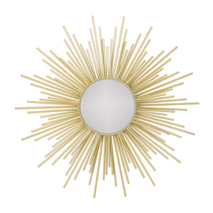 English Elm Christopher Knight Home® - WALL Sunburst Gold Mirror 34.5" Round Tempered Glass Iron Frame Glam Decorative Accent Piece 71552.00