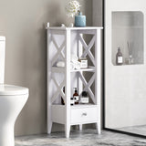 Christopher Knight Home® - Noble House - Loverin Modern Bathroom Floor Storage Rack with Drawer