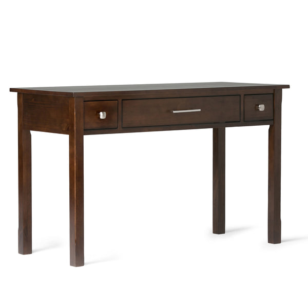 English Elm Avalon Writing Office Desk In Dark Tobacco Brown - Elegant Solid Wood Design With Ample Storage B136P158446