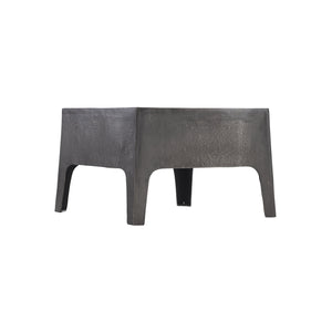 Bernhardt Bernhardt Dark Graphite Armstrong Cocktail Table – Cast Aluminum Square Accent Table, Durable Modern Design 301122