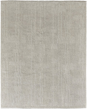 Feizy Rugs Alford Hand Knotted Wool Area Rug - Ultra-soft, Neutral Geometric Design For Modern Home Décor Ivory,Tan Wool Alf6922fivy000f99