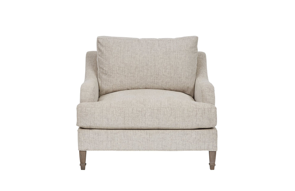 A.R.T. Furniture Tresco Lounge Chair - New Traditional Design In Smoked Finish With Plush Spring Down Seat Cushions Brown Fabric In A Polyester,Tan And Dove Coloration 760523-5303