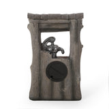 Christopher Knight Home® - Noble House - Clinch Outdoor 3 Tier Water Pump Fountain, Brown and Gray