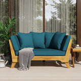 Christopher Knight Home® - Noble House - Serene Outdoor Acacia Wood Expandable Daybed with Cushions