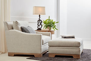 A.R.T. Furniture The Daily Ottoman: Elegant Cream Transitional Design For Stylish Living Rooms And Cozy Spaces   751504-5094