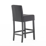 Christopher Knight Home® - Noble House - Portman Dark Charcoal Fabric Barstools - Set of 2