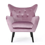 Christopher Knight Home® - Noble House - Seigfried Mid Century Light Lavender Velvet Arm Chair