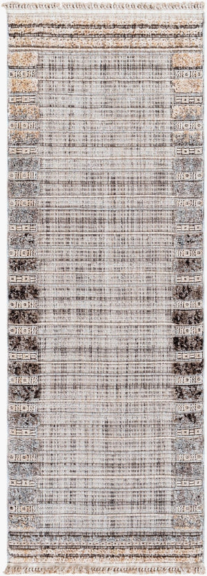 Livabliss Zaragoza Bohemian Runner Rug High Pile Polyester Fringe Trim Hallway Entryway Accent ZRZ2308-2773