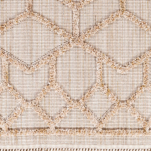 Livabliss Zaragoza Machine Woven Polyester Runner Rug with Fringe High Pile Hallway Accent Cream, Light Be 2'7" x 7'3" ZRZ2309-2773