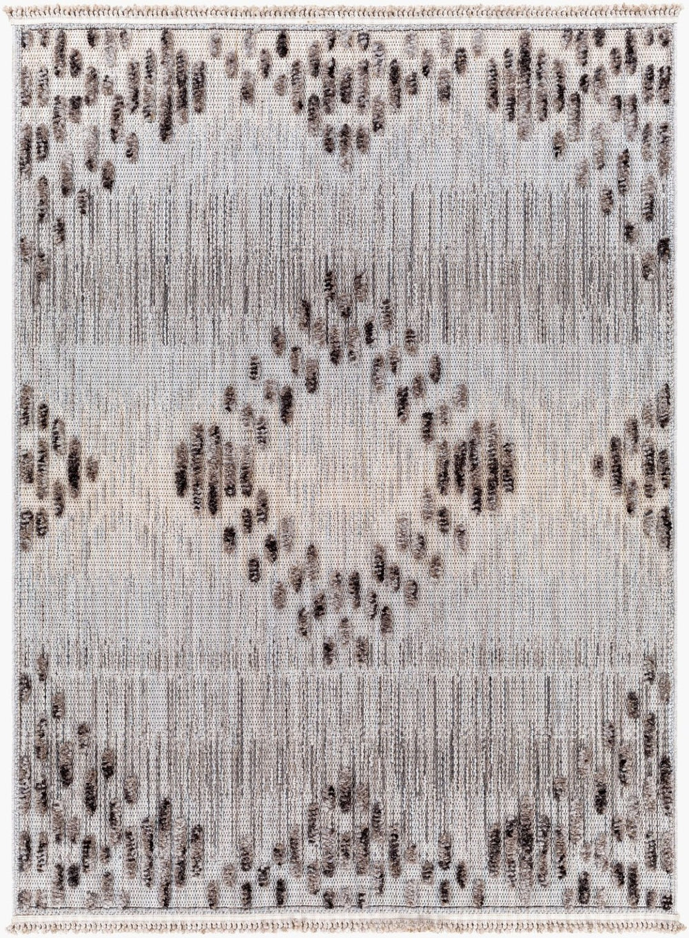 Livabliss Zaragoza Global Fringe Area Rug High Pile Polyester Woven Living Room Accent ZRZ2310-9212