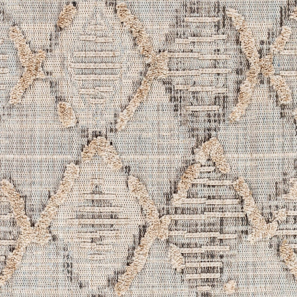 Livabliss Zaragoza Bohemian High Pile Area Rug Turkish Woven Fringe Border Living Room Accent ZRZ2311-71010