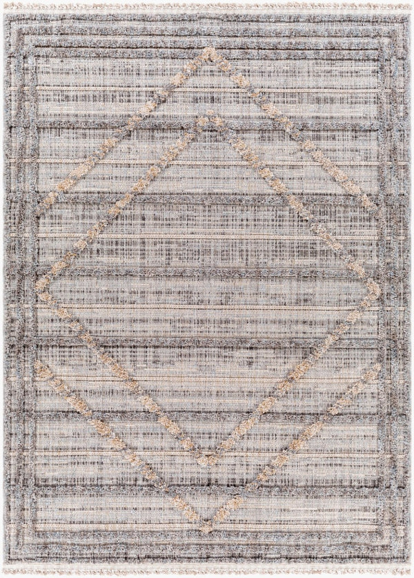 Livabliss Zaragoza Bohemian Global High Pile Polyester Area Rug with Fringe for Living Rooms ZRZ2313-9212