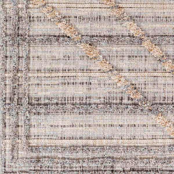 Livabliss Zaragoza Bohemian Global High Pile Polyester Area Rug with Fringe for Living Rooms ZRZ2313-9212