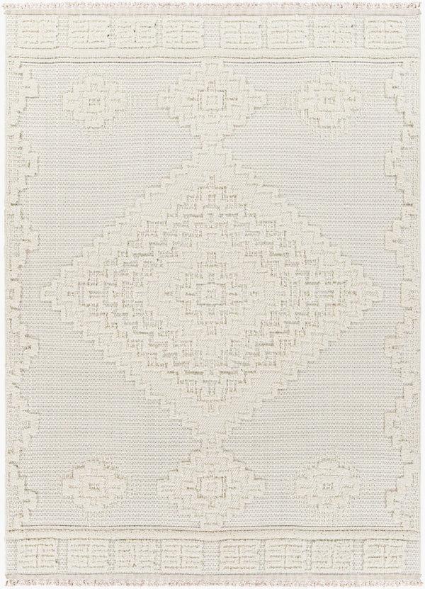 Livabliss Zaragoza Bohemian High Pile Polyester Area Rug with Fringe for Living Room ZRZ2316-71010