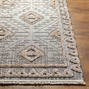 Livabliss Zaragoza Bohemian Global Runner Rug High Pile Polyester Hallway Entryway Accent Light Beige, Ch 2'7" x 7'3" ZRZ2318-2773