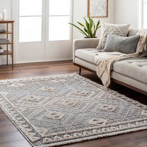 Livabliss Zaragoza Bohemian Global Runner Rug High Pile Polyester Hallway Entryway Accent Light Beige, Ch 9'2" x 12' ZRZ2318-9212