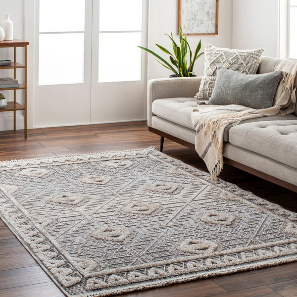 Livabliss Zaragoza Bohemian Global Runner Rug High Pile Polyester Hallway Entryway Accent Light Beige, Ch 9'2" x 12' ZRZ2318-9212
