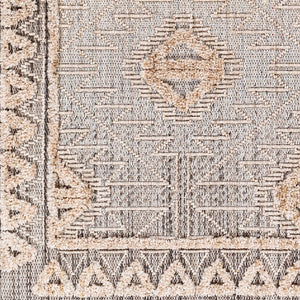 Livabliss Zaragoza Bohemian Global Runner Rug High Pile Polyester Hallway Entryway Accent Light Beige, Ch 2'7" x 7'3" ZRZ2318-2773