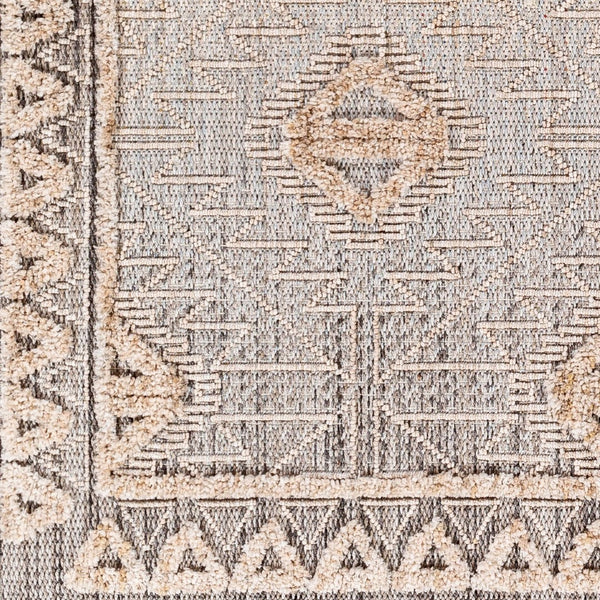 Livabliss Zaragoza Bohemian Global Runner Rug High Pile Polyester Hallway Entryway Accent Light Beige, Ch 2'7" x 7'3" ZRZ2318-2773