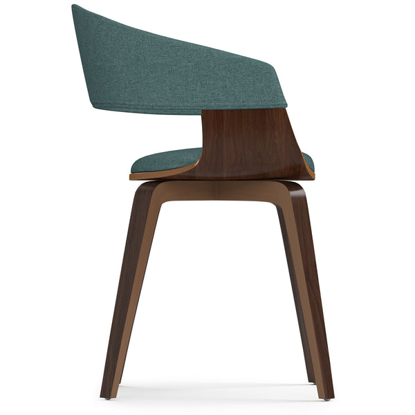 English Elm Lowell Bentwood Dining Chair In Light Turquoise Blue - Modern Mid-Century Style For Any Space B136P158840