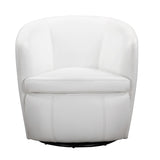 Parker Living Barolo - Snow 100% Italian Leather Swivel Club Chair - Set of 2 Snow SBAR#912S-2-SNOW Parker House