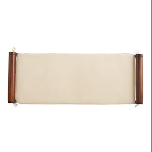 English Elm Christopher Knight Home® - Acacia Solid Mahogany Bench with Removable Tied Cushion, 47" Durable Acacia Wood Ottoman Seat 55001.00MAH