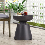 Christopher Knight Home® - Noble House - - Outdoor Lightweight Concrete Side Table