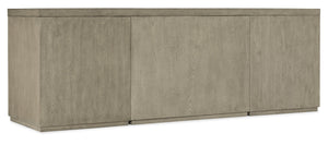 Hooker Furniture Linville Rustic 84" Mink Credenza With Locking File Drawers, Open Cabinet Shelving & Pewter Pulls 24.00 L x 84.00W x 30.00H 6150-10918-85