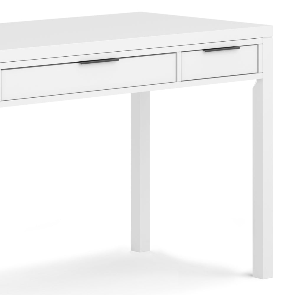 English Elm Hollander White Desk - Handcrafted, Spacious Work Surface With Smart Storage For Home & Office Use B136P158689