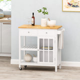 Christopher Knight Home® - Noble House - Byway Contemporary Kitchen Cart with Wheels