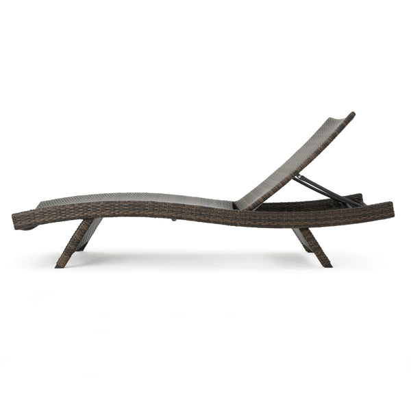 English Elm Christopher Knight Home® - Salem Pe Wicker Chaise Lounge Set – Durable Outdoor Loungers, Fully Assembled, Weather-Resistant Design 52005.00MCAMP2